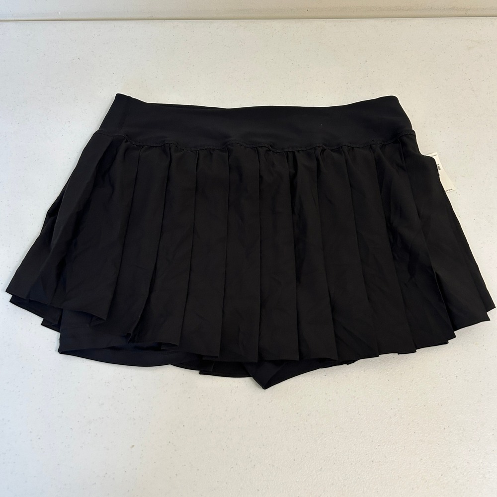 Old Navy StretchTech Pleated Skort Black XL Petite Quick Dry Athletic 537741